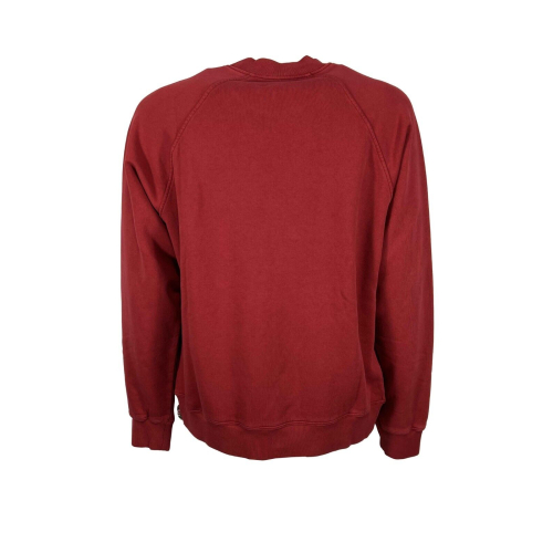 MADSON by BottegaChilometriZero men's brushed sweatshirt DU22755 100% recycled cotton MADE IN ITALY