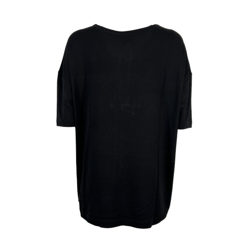 PERSONA by Marina Rinaldi women's black t-shirt 31.1972063 VALID 97% viscose 3% elastane