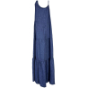 HUMILITY 1949 abito donna lungo blu jean con spalline HD-RO-RENDA MADE IN ITALY