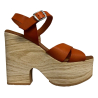 Charly Fox women's sandal in cowhide art BIANCA 051 100% leather MADE IN SPAIN