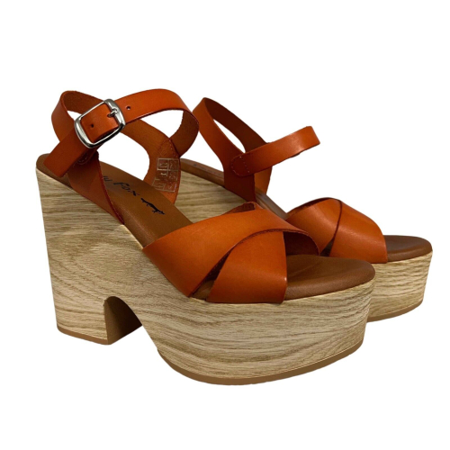 Charly Fox women's sandal in cowhide art BIANCA 051 100% leather MADE IN SPAIN