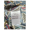 MYLAB teal/plum/beige woman dress A472/2433 100% cotton satin MADE IN ITALY