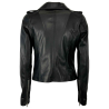 SOMETHING SPECIAL COLLECTION giubbino pelle nera fodera rosa  KIODO MADE IN ITALY
