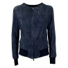SOMETHING SPECIAL COLLECTION women's suede jacket STEWART CAMO MADE IN ITALY
