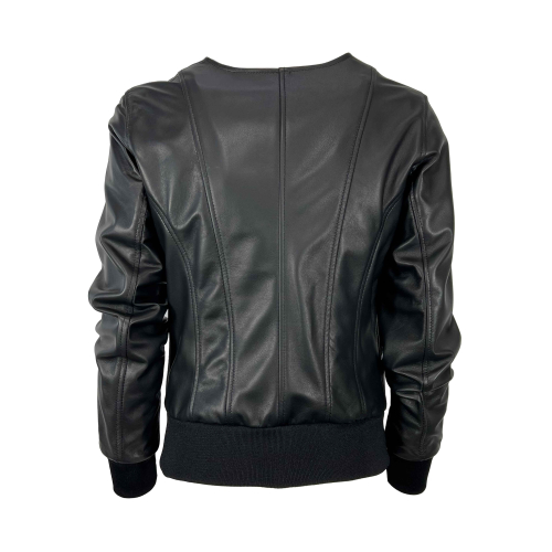 SOMETHING SPECIAL COLLECTION women's black leather jacket STEWART MADE IN ITALY