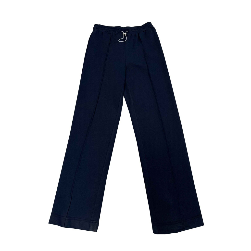 PERSONA by Marina Rinaldi women's blue brushed fleece trousers art 21.1781032 OLLA MADE IN ITALY