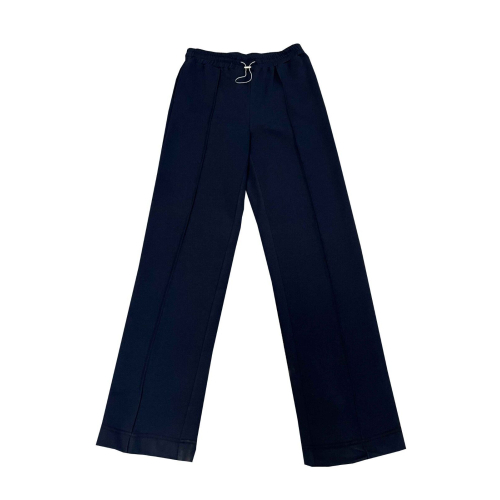 PERSONA by Marina Rinaldi women's blue brushed fleece trousers art 21.1781032 OLLA MADE IN ITALY