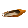 PROSPERINE women's orange slingback gold heel 2231 100% leather MADE IN ITALY