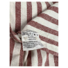 MASTRICAMICIAI men's regular slim striped shirt FR049-ML 55% cotton 45% linen