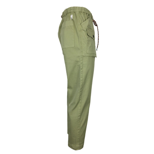 MADSON by BottegaChilometriZero pantalone uomo tessuto chevron DU21315 DUQUESA MADE IN ITALY