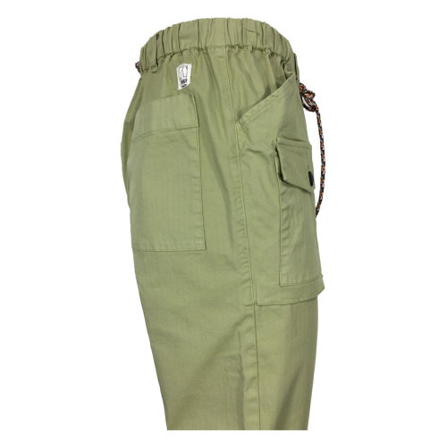 MADSON by BottegaChilometriZero pantalone uomo tessuto chevron DU21315 DUQUESA MADE IN ITALY