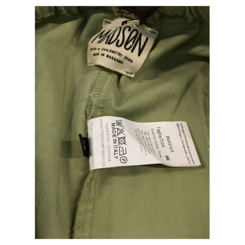 MADSON by BottegaChilometriZero pantalone uomo tessuto chevron DU21315 DUQUESA MADE IN ITALY