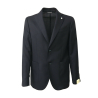 LUIGI BIANCHI MANTOVA giacca uomo blu mod 2560 TRAVELLING JACKET 100% lana