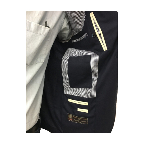 LUIGI BIANCHI MANTOVA man jacket mod TRAVELLING JACKET Blue