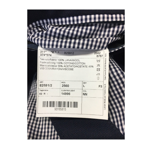 LUIGI BIANCHI MANTOVA man jacket mod TRAVELLING JACKET Blue