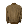 SOMETHING SPECIAL COLLECTION men's beige suede jacket art RENNINO 100% leather MADE IN ITALY