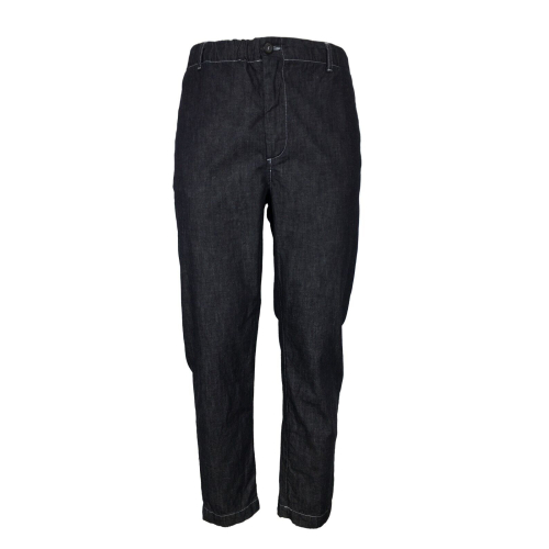 MADSON by BottegaChilometriZero pantalone jeans scuro DU22356 PANTA COULISSE MADE IN ITALY