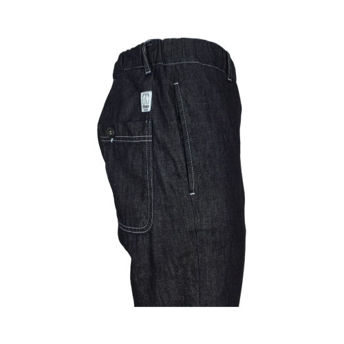 MADSON by BottegaChilometriZero pantalone jeans scuro DU22356 PANTA COULISSE MADE IN ITALY