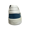 PANTOFOLA D'ORO men's shoes leather white/grey/black/light blue LLG9WU 100% leather MADE IN ITALY