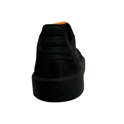 PANTOFOLA D'ORO black/orange nubuck man shoe LLG7KU 100% leather MADE IN ITALY