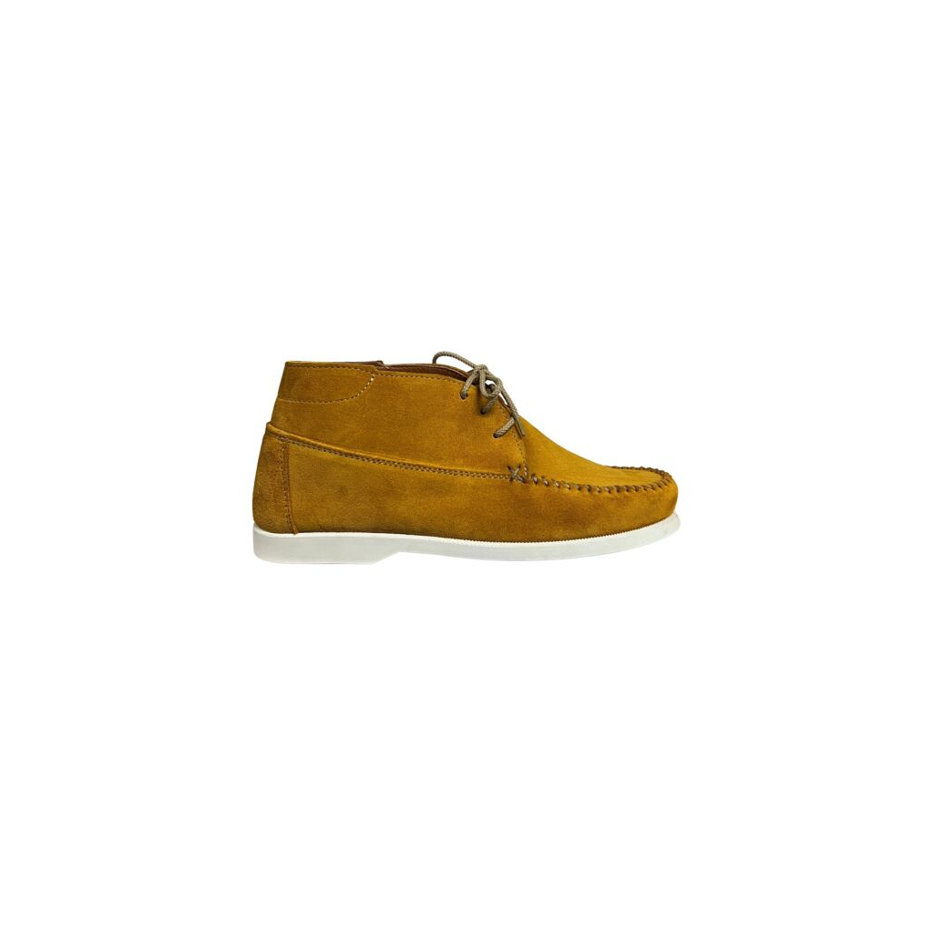 ICON LAB Men's shoe col. ocher 4000 p 100% suede MADE IN ITALY