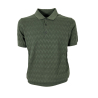 FERRANTE men's polo shirt with green border U28605 100% cotton MADE IN ITALY