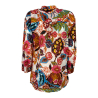 KARTIKA camicia donna fantasia multicolor 7005-K0211/05 100% cotone MADE IN ITALY