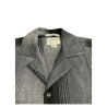 CROSSLEY grey/black men's shirt regular slim JOLING 100% linen MADE IN ITALY