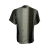 CROSSLEY camicia uomo grigio/nero regular slim JOLING 100% lino MADE IN ITALY