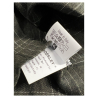 CROSSLEY men's anthracite/green checked shirt JOINRWP 100% linen MADE IN ITALY