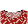 CORTE DEI GONZAGA GOLD maglia fantasia geometrica rosso/beige/nero 2201 1C4980 E2031 MADE IN ITALY