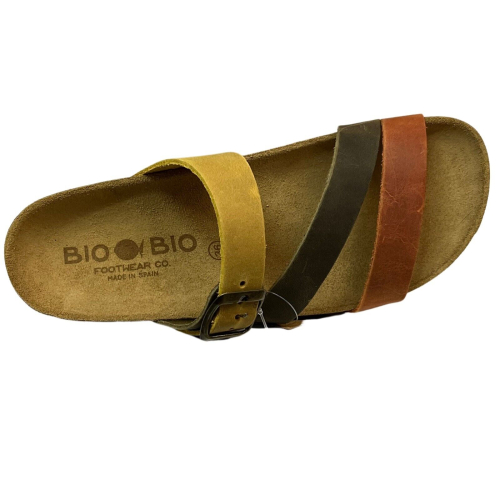 BIO BIO FOOTWEAR women's sandal multicolor oiled leather RIA 100% leather