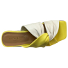 UPPER CLASS two-tone slide sandal for woman art 201 100% leather MADE IN ITALY