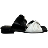 UPPER CLASS sandalo slide donna bicolore art 200 100% pelle MADE IN ITALY