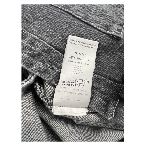 MADSON by BottegaChilometriZero giacca camicia jeans grigio DU22707 100% cotone MADE IN ITALY