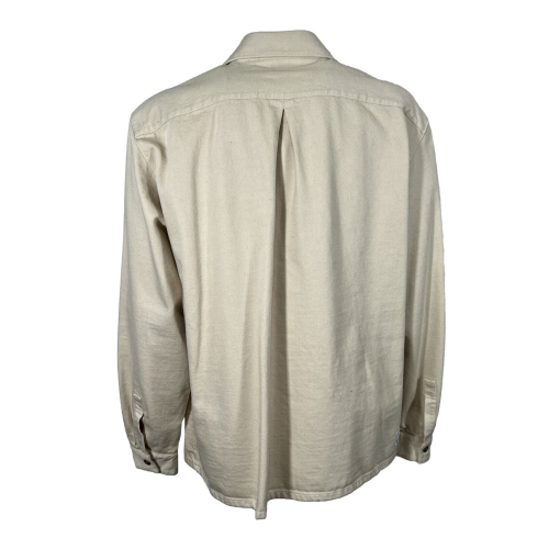 MADSON by BottegaChilometriZero giacca camicia uomo bull color panna DU22706 100% cotone MADE IN ITALY