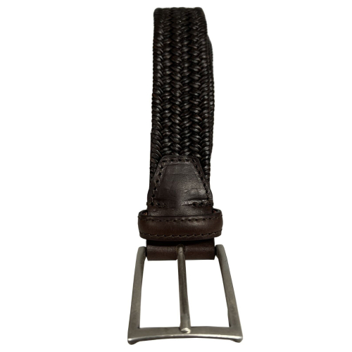 PAOLO DA PONTE men's stretch leather belt TI437 MADE IN ITALY