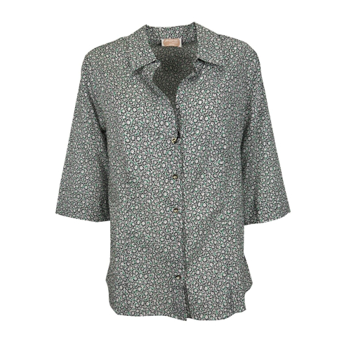 PERSONA by Marina Rinaldi linea N.O.W camicia donna fantasia fiori  11.7112111 BIGN 100% cotone