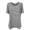 PERSONA by Marina Rinaldi linea N.O.W t-shirt donna rigata 31.7971013 VANDA 96% viscosa 4% elastan
