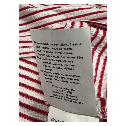 PERSONA by Marina Rinaldi linea N.O.W t-shirt donna rigata 31.7971013 VANDA 96% viscosa 4% elastan