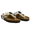 ORDI.TO: Lanzarote Flip-Flops with Cork Footbed and Embroidery of Beads and Stones | Upper in 100% Leather | Made in India