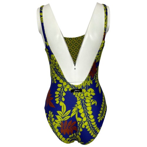 Costume intero double-face JUSTMINE purple/rust/lime A706J 8024 Made in Italy