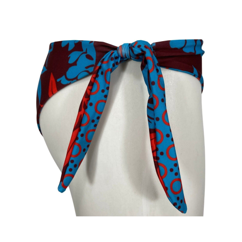Bikini donna double-face fascia foderata JUSTMINE  | turquoise/red/plum | B2770 8024 | Made in Italy