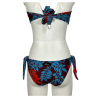 Bikini donna double-face fascia foderata JUSTMINE  | turquoise/red/plum | B2770 8024 | Made in Italy