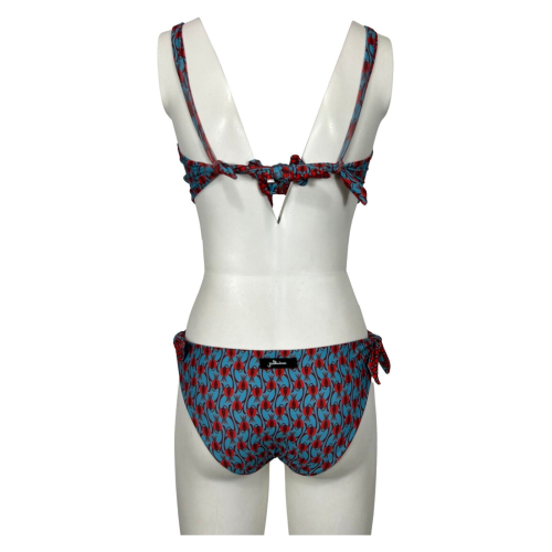 Bikini donna vela double-face JUSTMINE | turquoise/red/plum | B2699 C8027 | Made in Italy