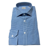 BRANCACCIO FUNKY line light blue slim man shirt with white stripes SG41Y0 SLIM GIO' HBN0511
