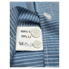 Camicia uomo azzurro righe bianche slim cotone leggero BRANCACCIO linea FUNKY  | Mod. SG41Y0 SLIM GIO’ HBN0511 | MADE IN ITALY