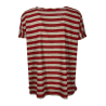 T-shirt girocollo a scatola a righe NEIRAMI  | Mod. T778SS EASY  | 100% lino | MADE IN ITALY
