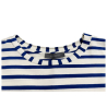 T-shirt girocollo manica scesa righe avorio/bluette NEIRAMI  | Mod. T778MY EASY  | 96% cotone 4% elastan  | MADE IN ITALY