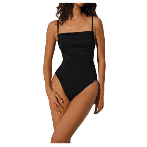 COSTUME DA BAGNO INTERO NERO APERTO SUL DORSO YSABEL MORA, COPPA B, ART. 82107